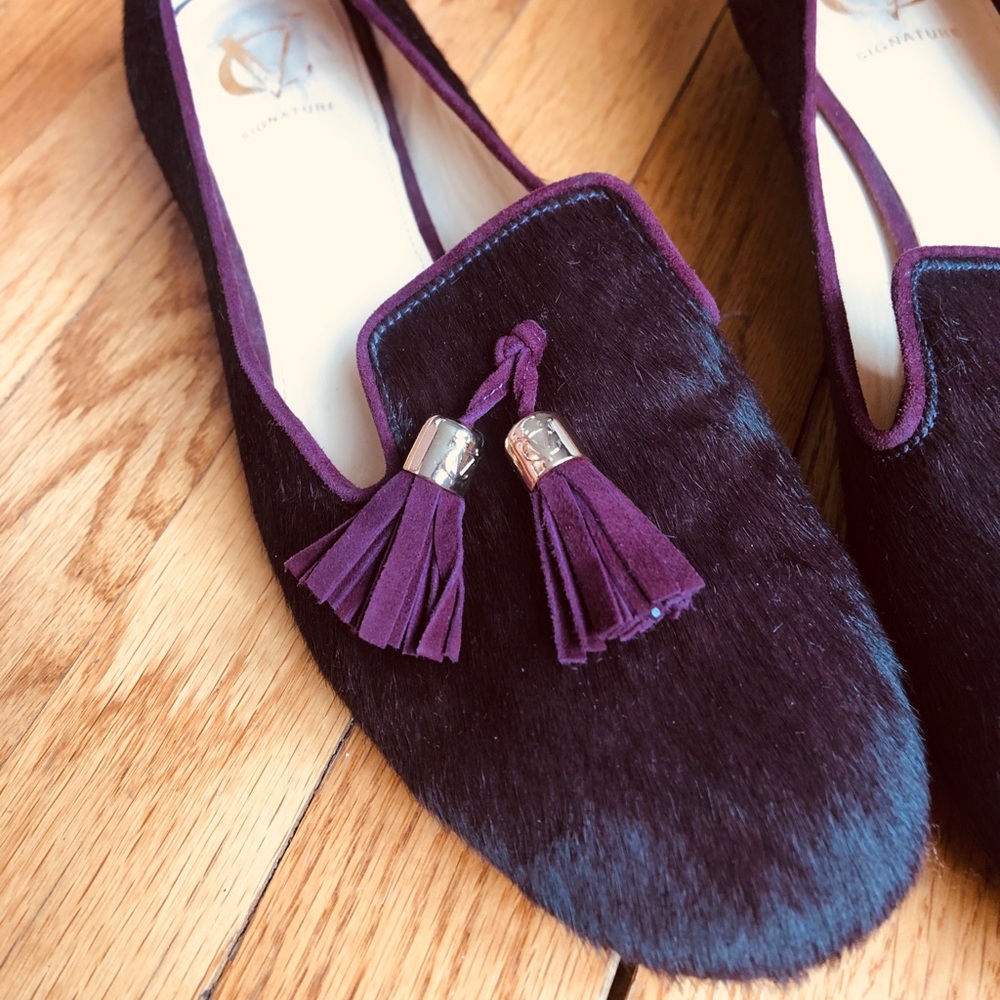 Vince Camuto Signature Calf Hair Loafers - so chic